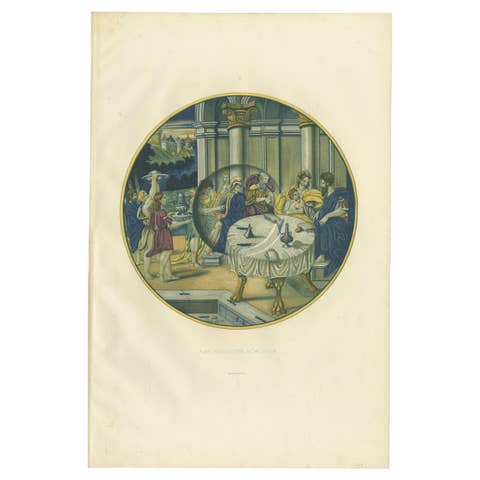 Antique Print of a Plate of Mr. d'Yvon by Delange '1869'