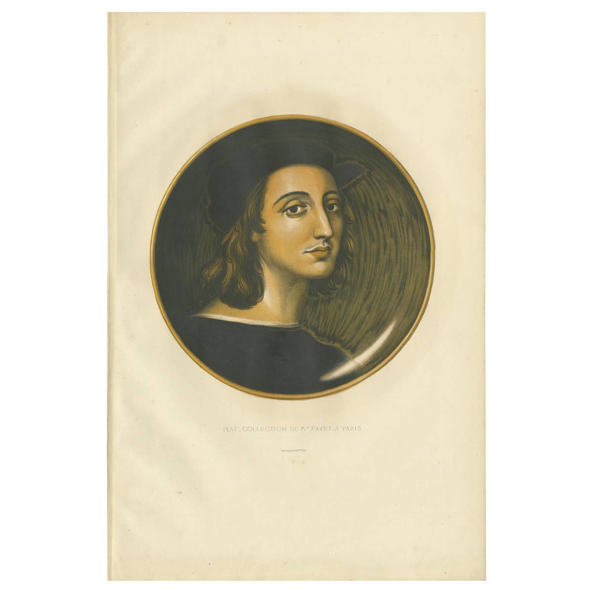 Antique Print of a Plate of Mr. Fayet by Delange '1869'