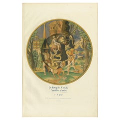 Antique Print of a Plate of S. A. I. Prince Napoléon by Delange '1869'