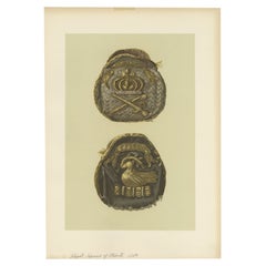 Antique Print of a Purse by Gibb, 1890