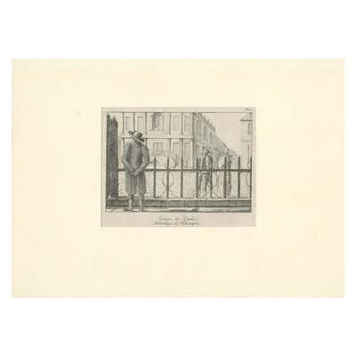 Antique Print of Vaughan Library, 1863 For Sale at 1stDibs