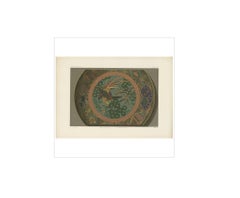 Antique Print of a Sara 'Japanese Dish II' by G. Audsley, 1884