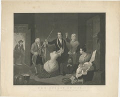 Antique Print of a Scene in American Revolution, The Spirit of '76. '1862'