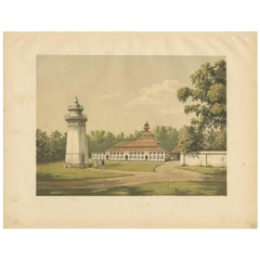 Impression ancienne d'une scène sur Java par M.T.H. Perelaer, 1888