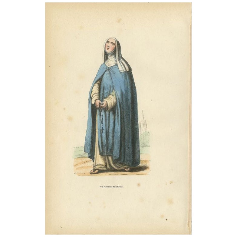 Antiker Druck einer Theatine der Kardinal von Clerics Regular, 1845