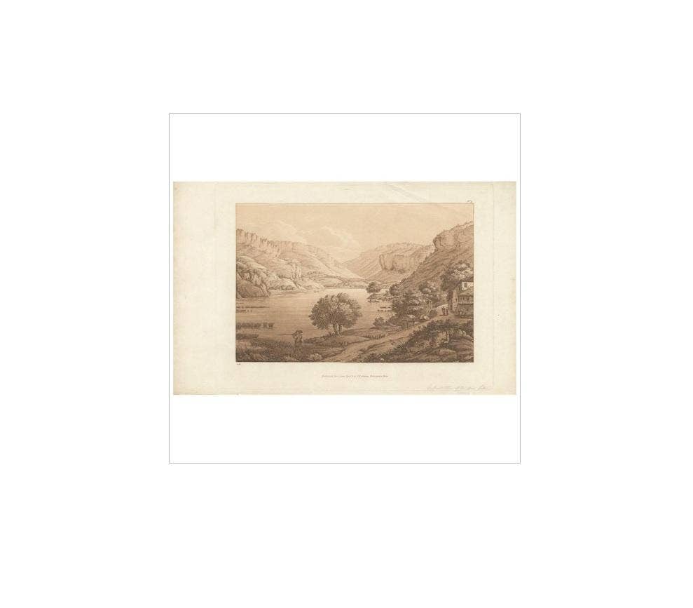 Antique Print of a Village in Switzerland by J. Robinson, 1800