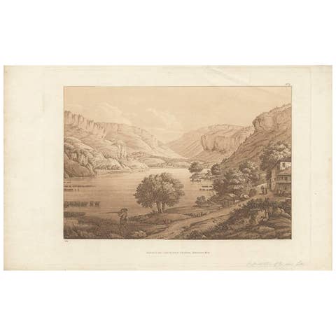 Antique Print of a Village in Switzerland by J. Robinson, 1800
