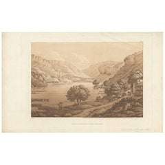 Antiker Druck eines Dorfes in der Schweiz von J. Robinson, 1800