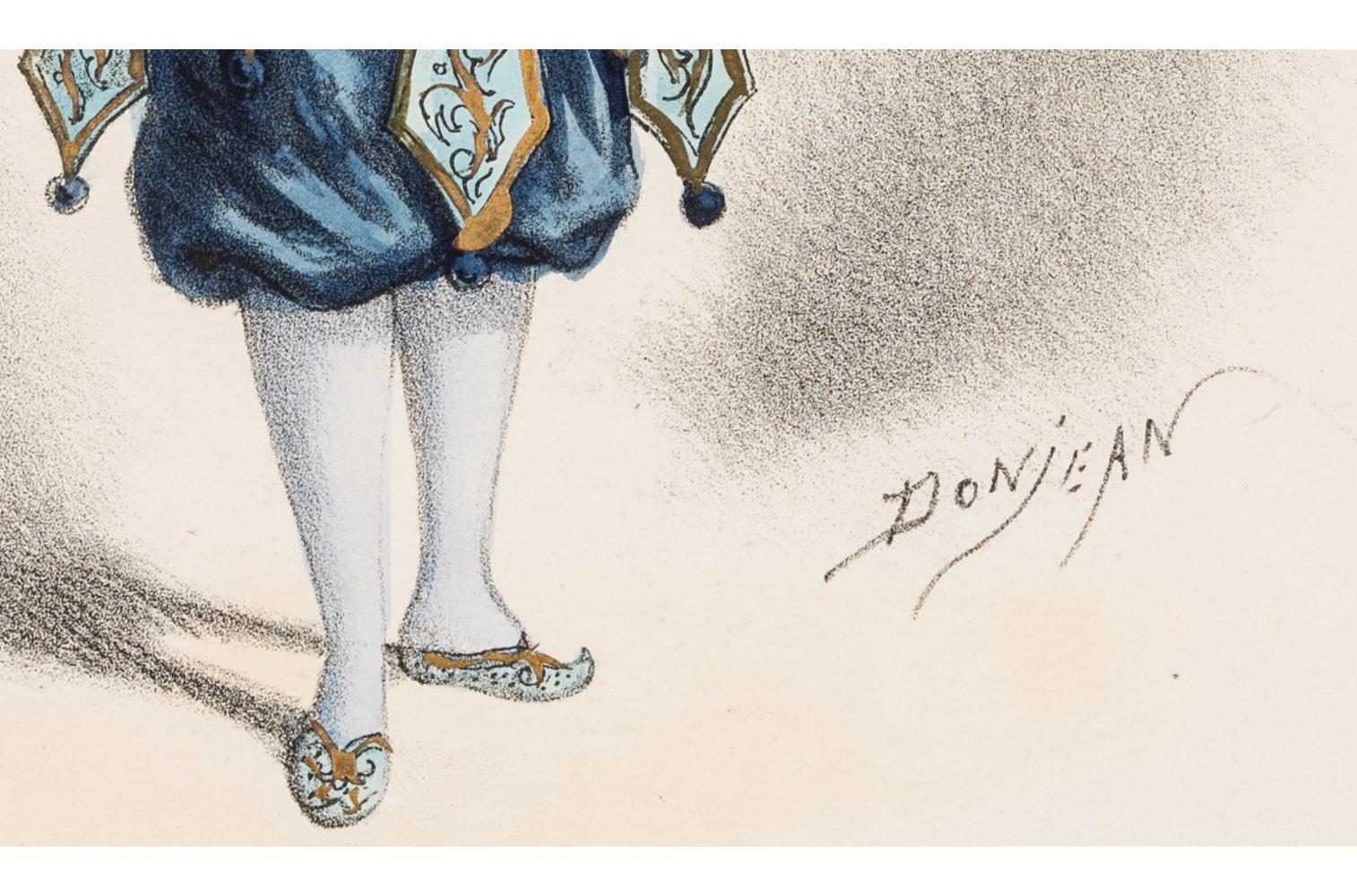 Antiker Druck einer Frau in orientalischem Kostüm im Angebot 3