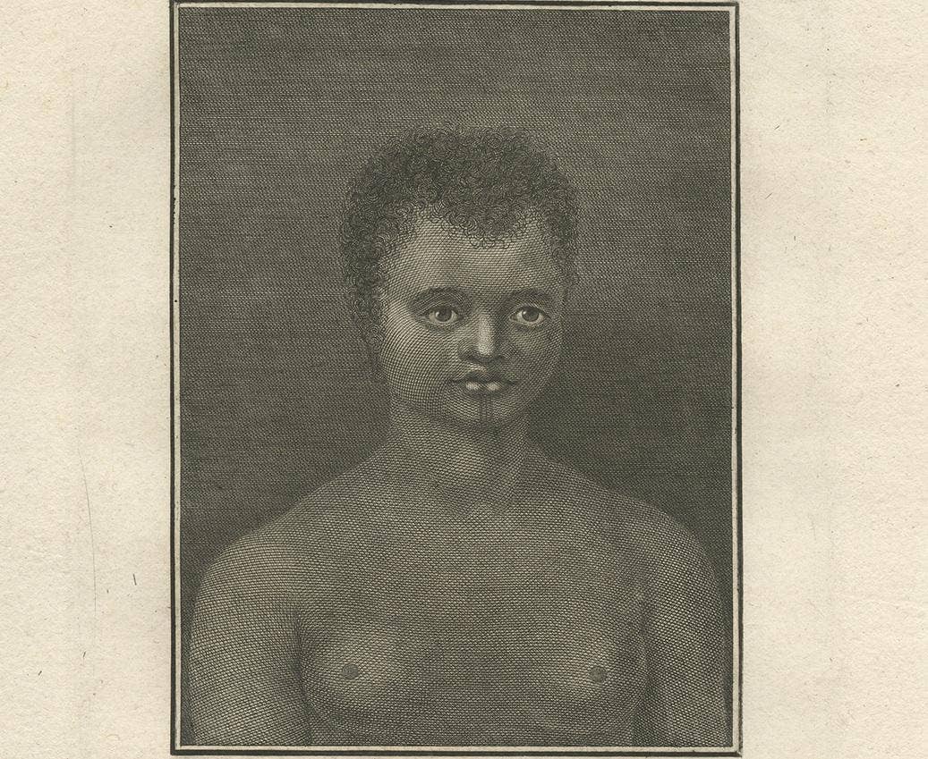 Antique Print of a Woman of New Caledonia by Cook, 1803