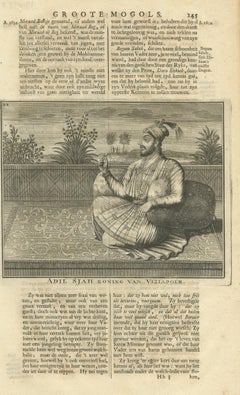 Stampa antica di Adil Shah di Valentijn, 1726