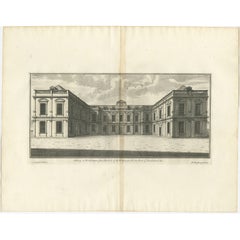 Antique Print of Althorp, Previous Home of Lady Diana Spencer in England, 1725