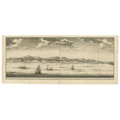 Antiker Druck aus Bernstein, Indonesien, von Valentijn, 1726