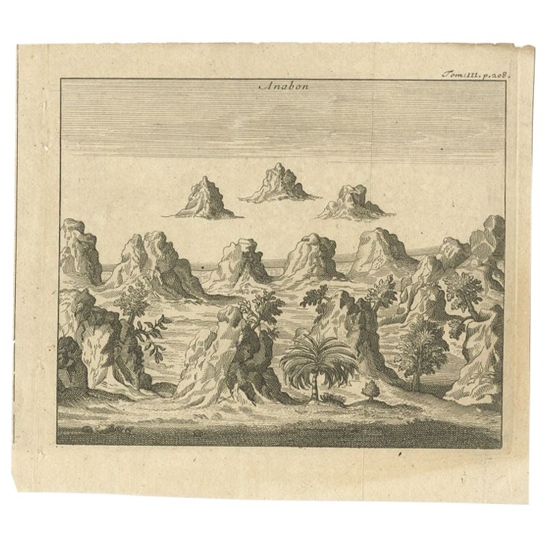 Antique Print of Ambon, Indonesia, c.1740