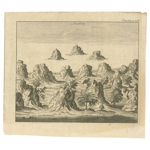 Antique Print of Ambon, Indonesia, c.1740