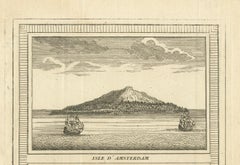 Antique Print of Amsterdam and St. Paul Island by Bellin '1753'