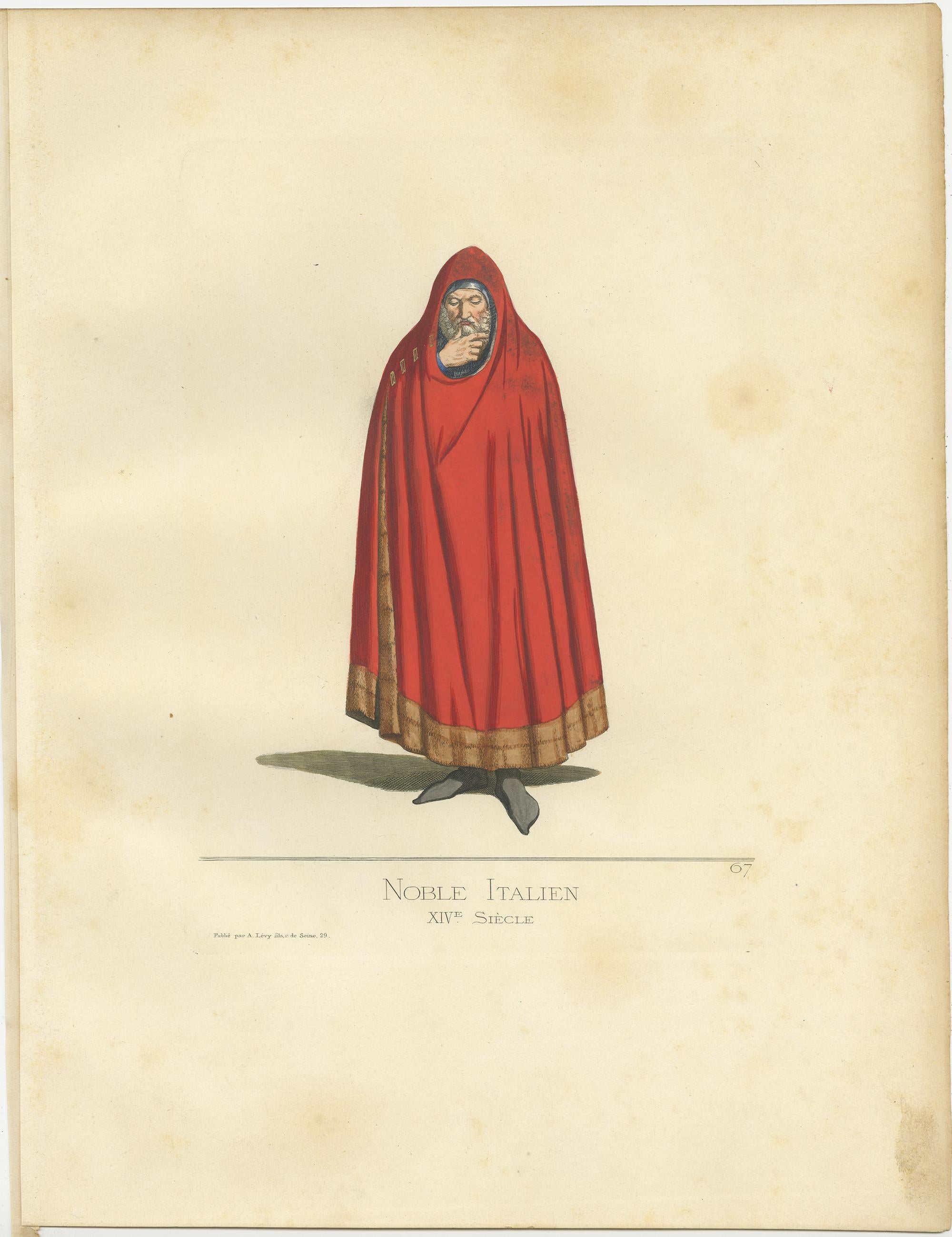 Gravure ancienne intitulée 