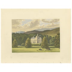 Antique Print of Ardtully House by Morris, circa 1880