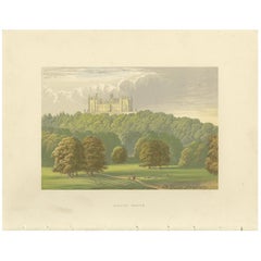 Impression ancienne du château de Belvoir par Morris, datant d'environ 1880