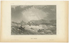 Antique Print of Cape Horn, Tierra Del Fuego Archipelago of Southern Chile