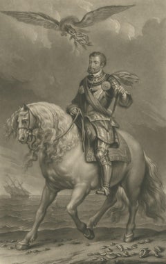 Antique Print of Charles v by Woodburn, 1816