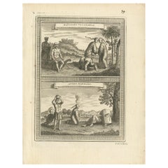 Stampa antica di Vagabondi cinesi di Prévost, 1748