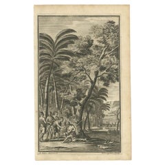 Antique Print of Commander de Graauw by Valentijn, 1726