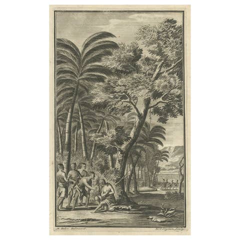 Antique Print of Commander de Graauw by Valentijn, 1726