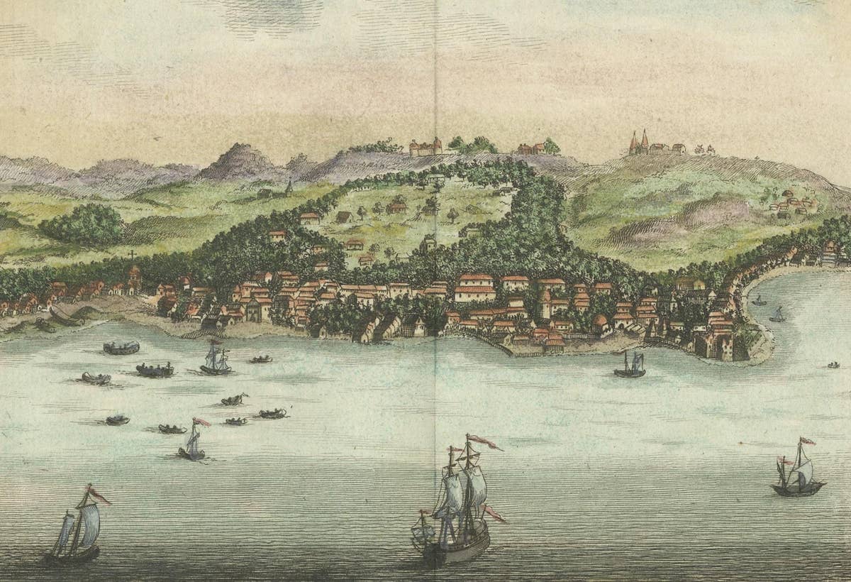 Antique Print of Dabul 'now Dabhol' India, 1766