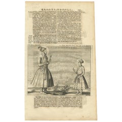 Impression ancienne de Dara Shikoh et Sipihr Shikoh par Valentijn, 1726