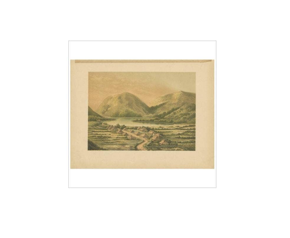 Antique Print of Desa Simpoengan 'Indonesia' by M.T.H. Perelaer, 1888
