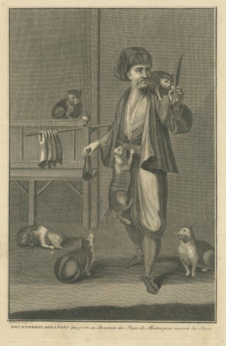Antique Print of Dgi-Guerdgi feeding Cats in the Bazaar, view 3