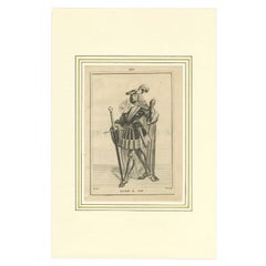 Antique Print of Dirk VII, Count of Holland, 1745