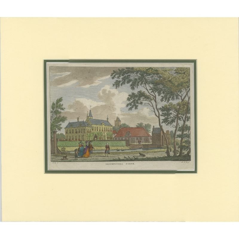 Antique Print of Drinkuitsma State in Goutum, The Netherlands, 1790 For Sale