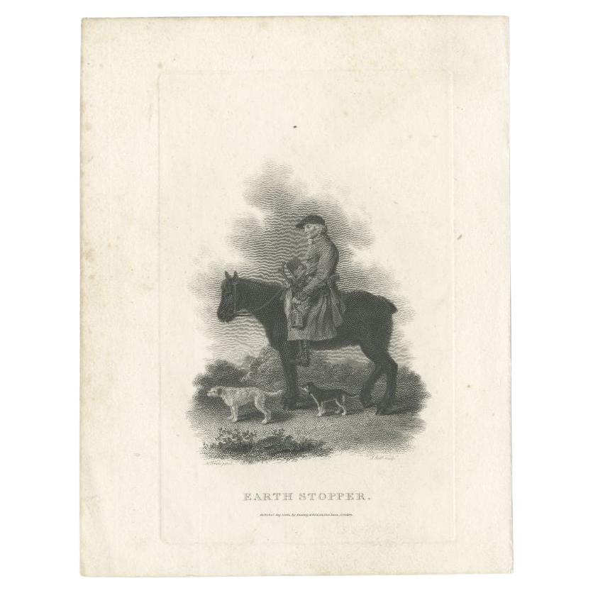 Antique Print of 'Earth Stopper' by Scott, 1801 For Sale