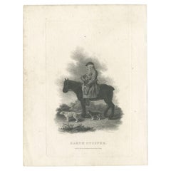 Grabado antiguo de "Tapón de tierra" de Scott, 1801