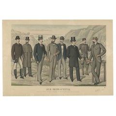 Antiker Druck von Mode im Juni 1890 von Klemm & Weiss, um 1900