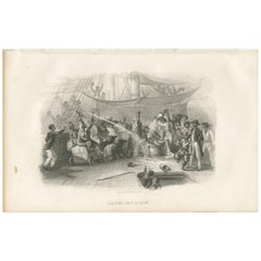 Used Print of Father Neptune and His Court by D'Urville '1853'