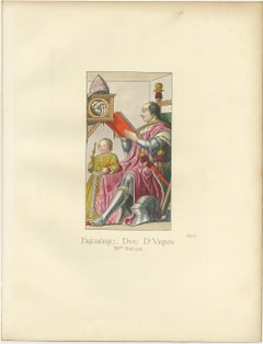 Antique Print of Federico da Montefeltro of Italy, 1860