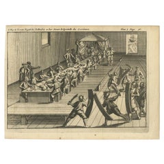 Antique Print of Fencing on Ternate, c.1740