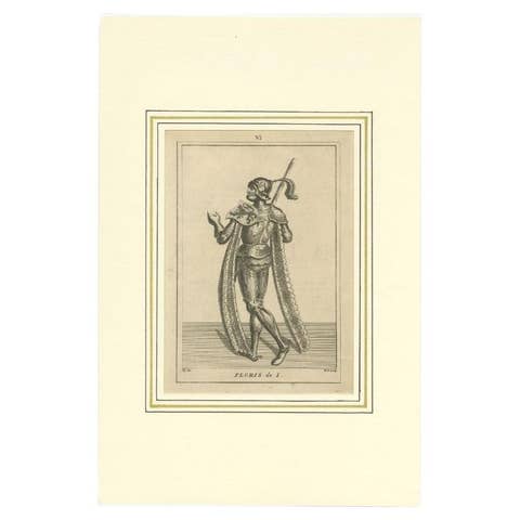 Antique Print of Floris I, Count of Holland, 1745