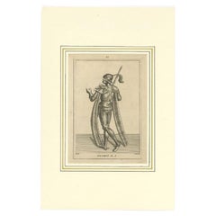 Antique Print of Floris I, Count of Holland, 1745