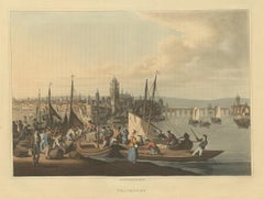 Impression ancienne de Francfort par Bowyer, « 1816 »