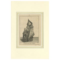 Impression ancienne de Geertruida van Saksen, 1745
