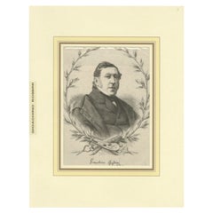 Antiker Druck von Gioachino Rossini, einem italienischen Opernkompositioner, 1868