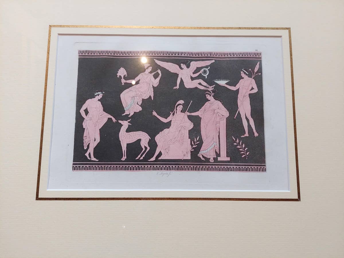 Antique Print of Greco-Roman Art by Ferrario '1827'