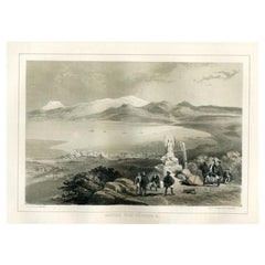 Antique Print of Hakodate in Japan, 1856