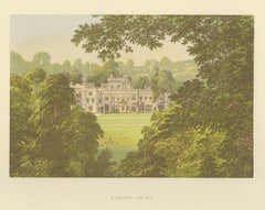 Antique Print of Hampton Court by Morris, 'circa 1880'
