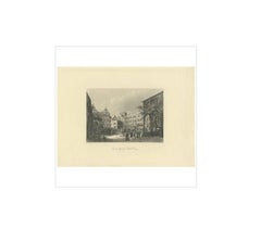 Stampa antica di Heidelberg 'Germania' di H. H. Bibby, circa 1875
