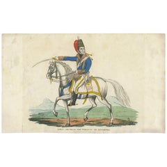 Impression ancienne d'Henry William Paget, 1er marquis d'Anglesey, par Evans '1815'